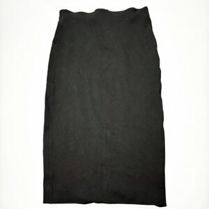 Wilfred Black Ribbed Skirt